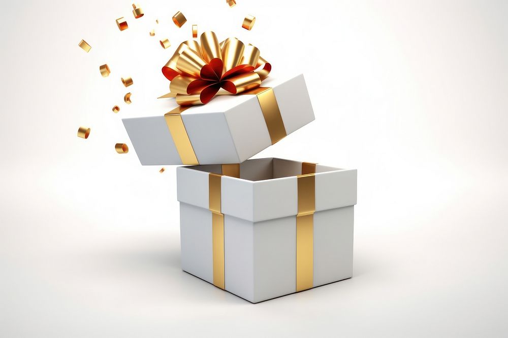 Gift box opening celebration anniversary decoration. AI generated Image by rawpixel.
