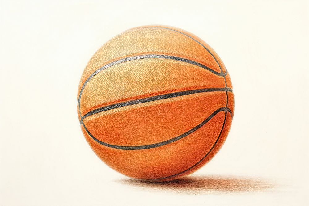 A basketball drawing sports simplicity. 