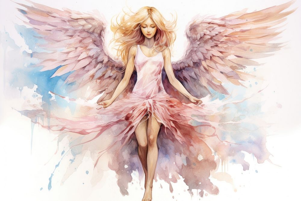 Angel angel adult representation. AI generated Image by rawpixel.
