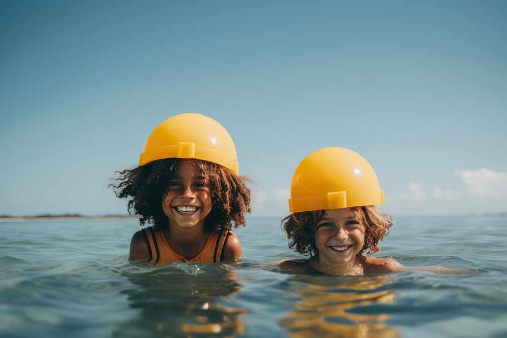 Smile swimming laughing sports. AI generated Image by rawpixel.