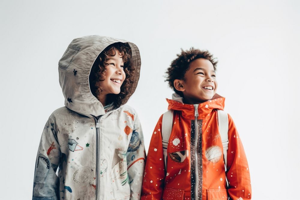 Kids wearing astronomy costume smile coat fun. AI generated Image by rawpixel.