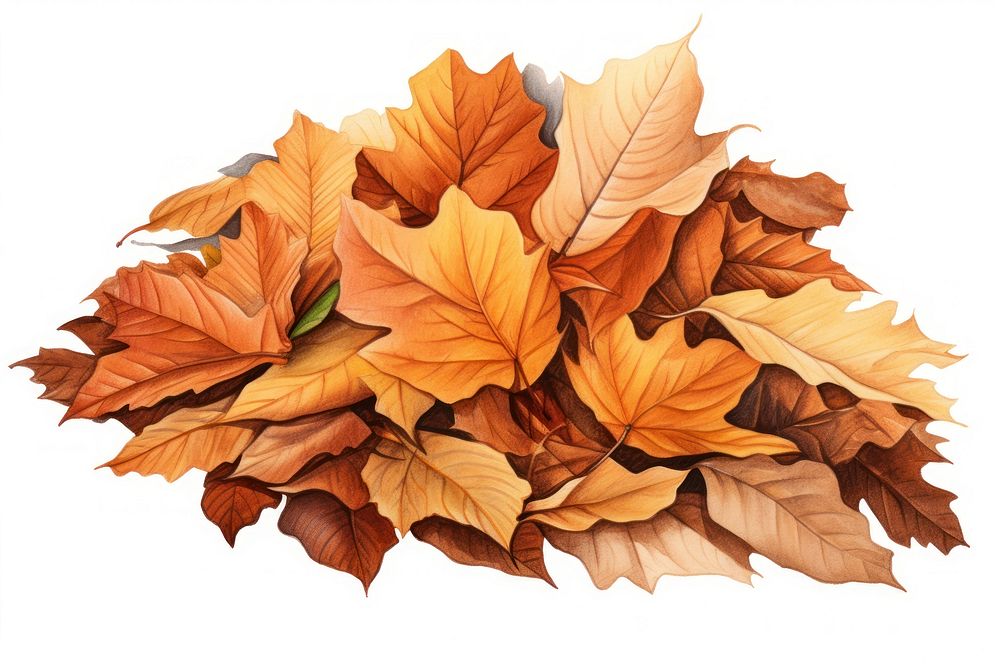 Leaves autumn plant leaf. AI generated Image by rawpixel.