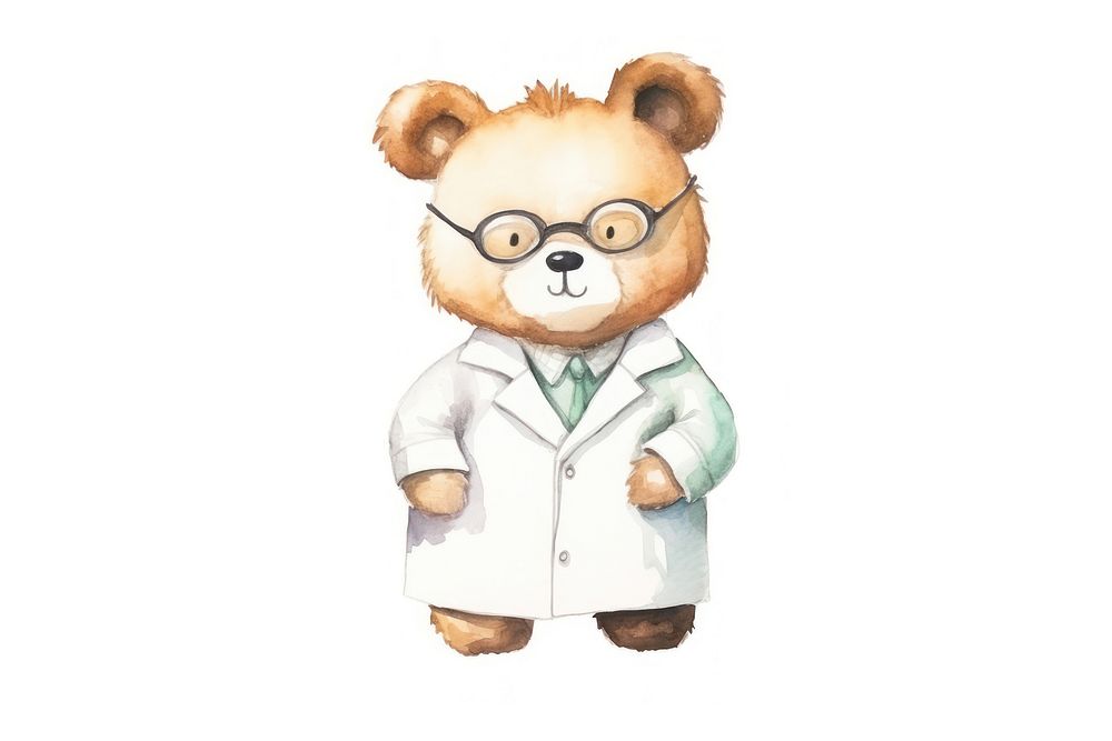 Scientist cartoon plush cute. AI generated Image by rawpixel.