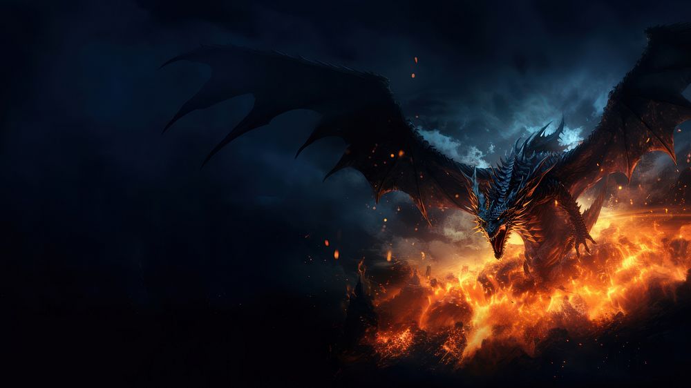 Giant dragon fire aggression screenshot. 
