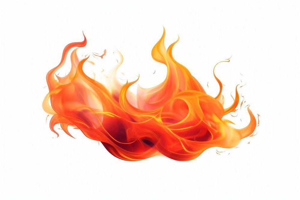 Flame fire white background creativity. AI generated Image by rawpixel.