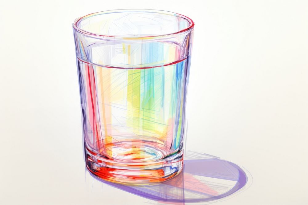 A minimalism glass vase refreshment transparent. AI generated Image by rawpixel.