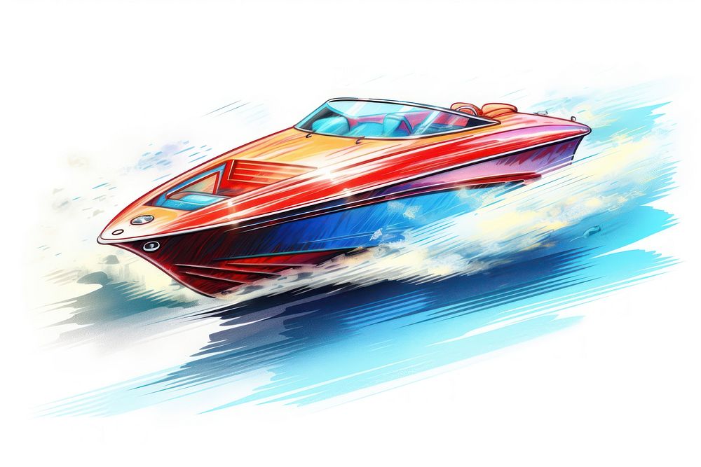 Play speedboat vehicle boating car. AI generated Image by rawpixel.