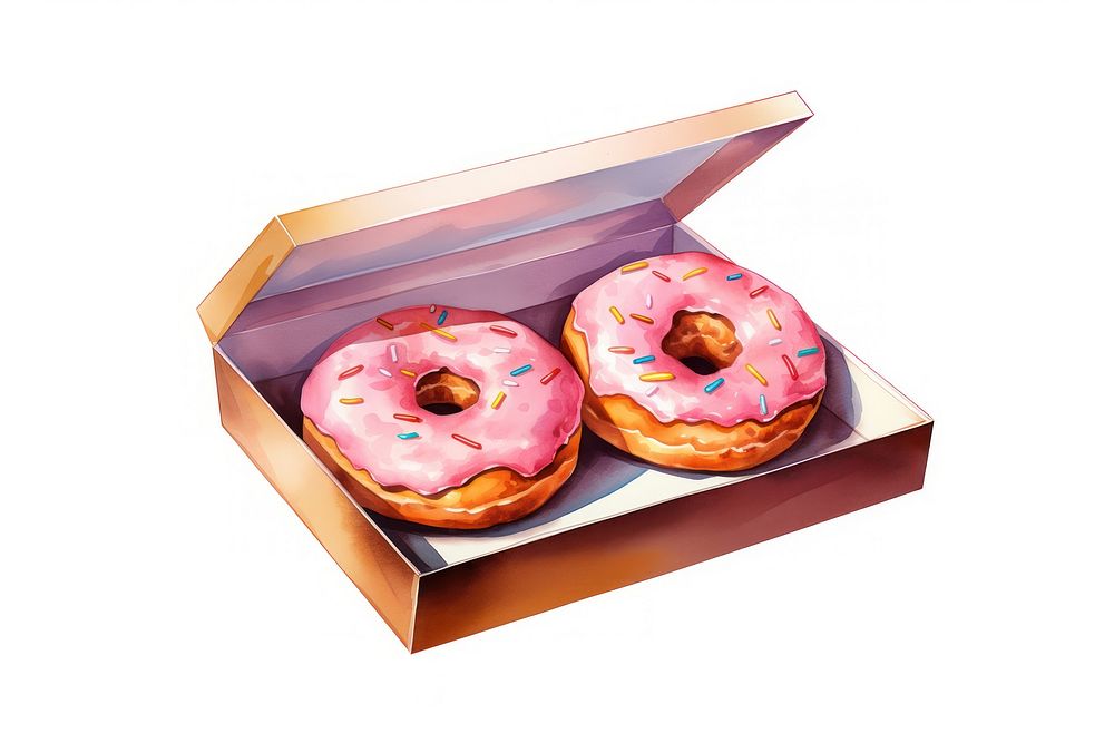 Donut food box confectionery. 