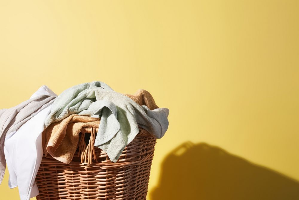 Laundry basket copy space recreation crumpled. AI generated Image by rawpixel.