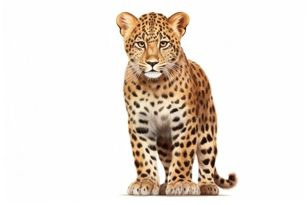 Wildlife leopard cheetah mammal. AI generated Image by rawpixel.