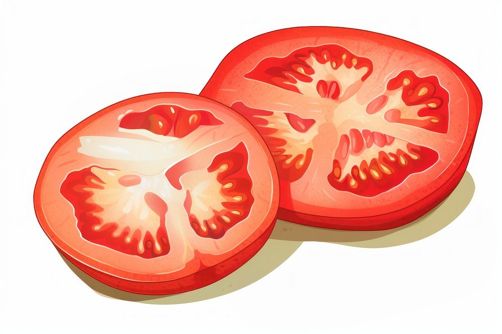 Tomato vegetable sliced plant. 