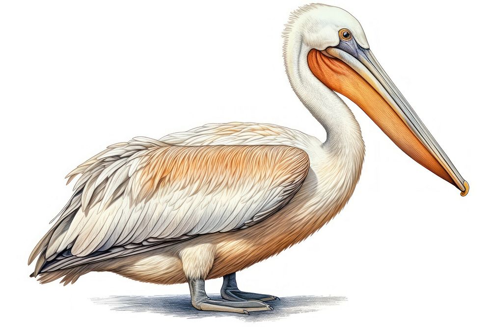Pelican animal bird ciconiiformes. AI generated Image by rawpixel.