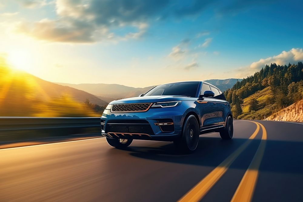 SUV coupe sport vehicle travel luxury. AI generated Image by rawpixel.