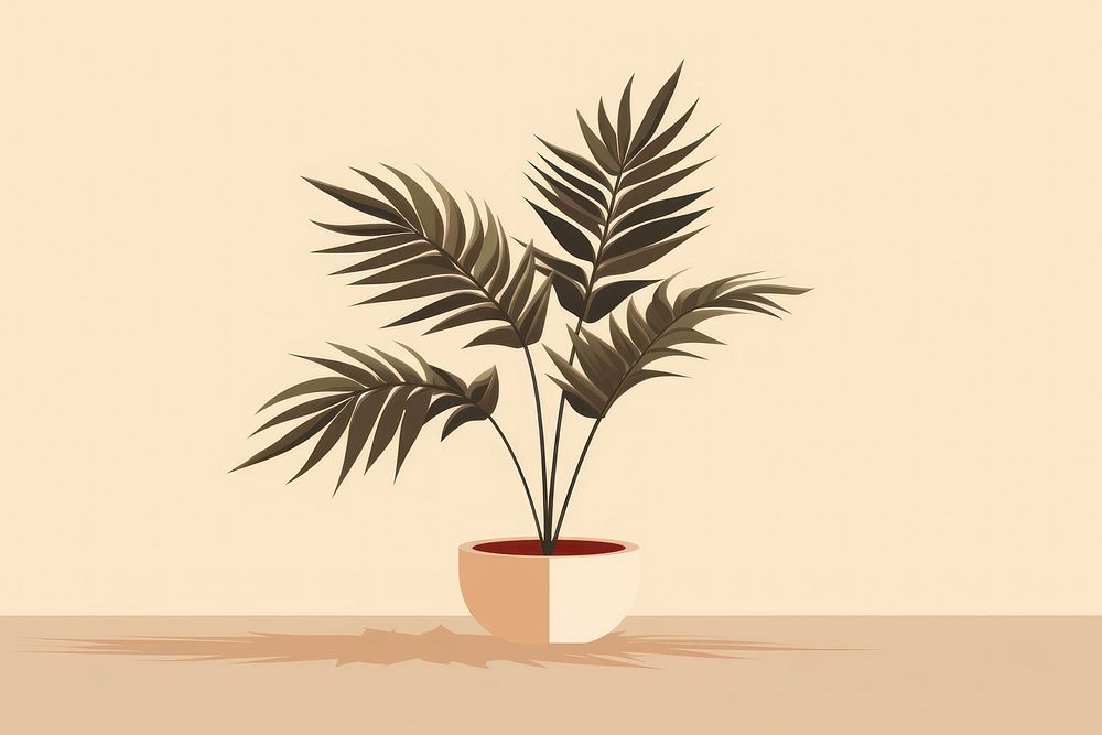 Tropical plant leaf houseplant flowerpot. AI generated Image by rawpixel.