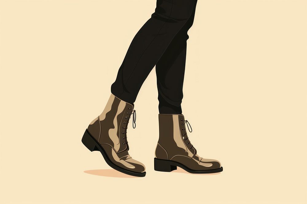 Woman leg footwear shoe boot. AI generated Image by rawpixel.
