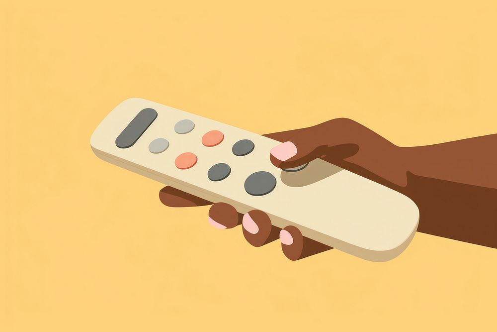 Holding remote hand electronics calculator. AI generated Image by rawpixel.