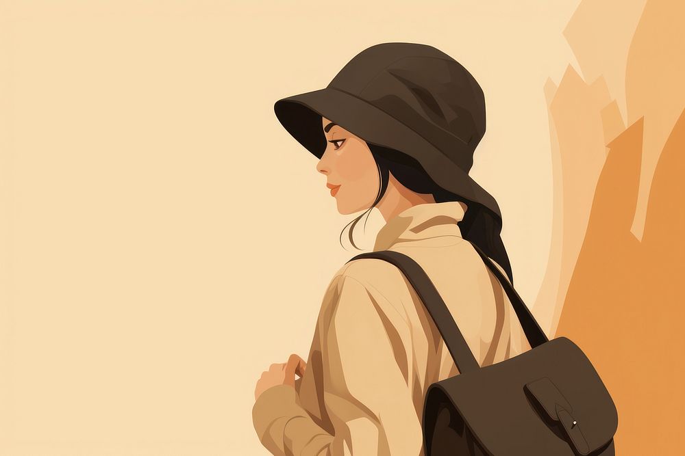 Woman carrying a blakc shoulder bag adult architecture accessories. AI generated Image by rawpixel.