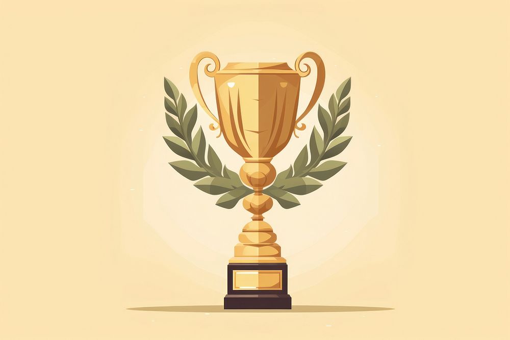 Trophy achievement technology festival. AI generated Image by rawpixel.