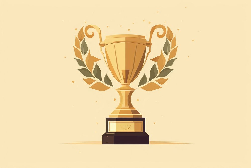 Trophy achievement decoration festival. AI generated Image by rawpixel.