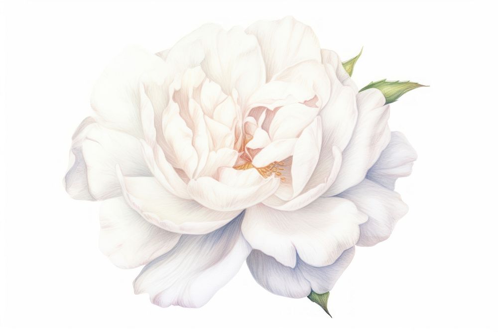 White elegant flower wedding petal plant rose. AI generated Image by rawpixel.
