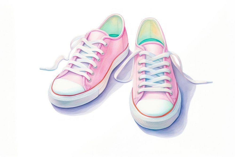 Woman Casual Shoes shoe footwear shoelace. AI generated Image by rawpixel.