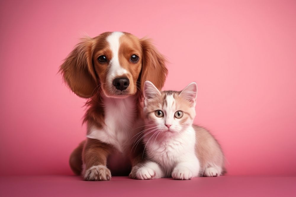 Dog animal mammal kitten. AI generated Image by rawpixel.