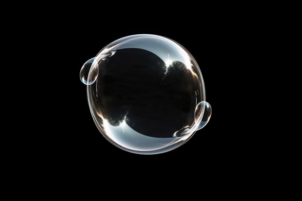 Isolated single bubble effect  AI generated image by rawpixel