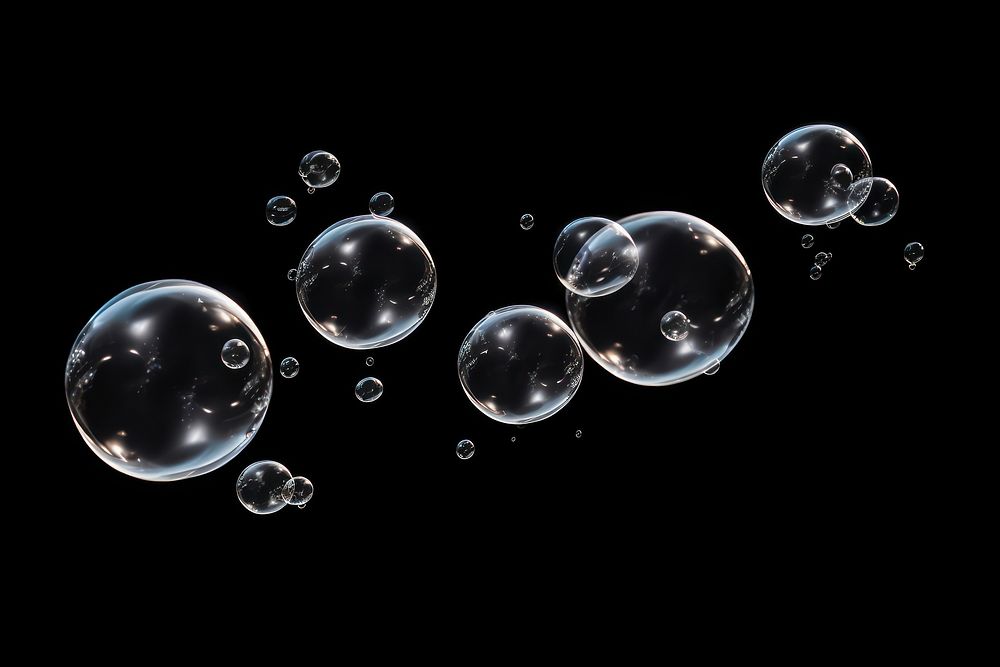 Isolated soap bubble effect 