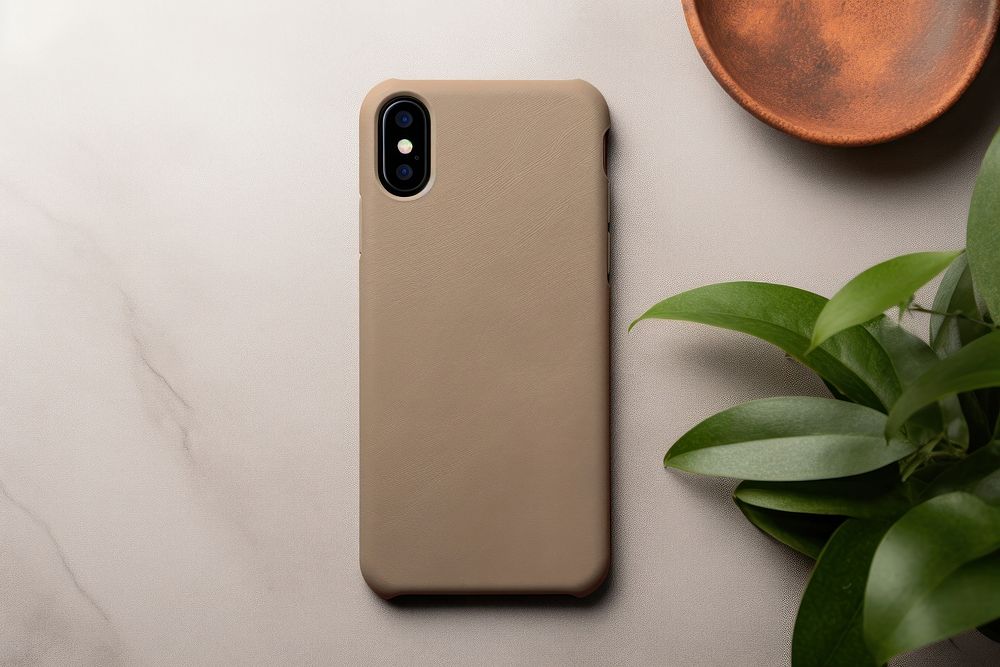 Smart Phone blank plain Case Mockup phone electronics telephone. AI generated Image by rawpixel.