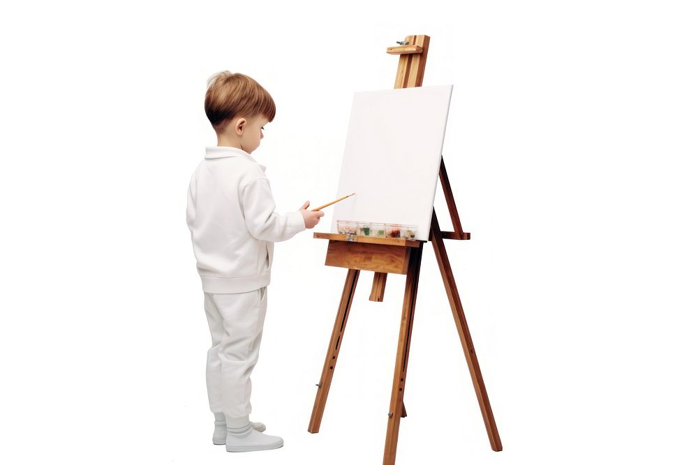 Canvas paint child kid. 