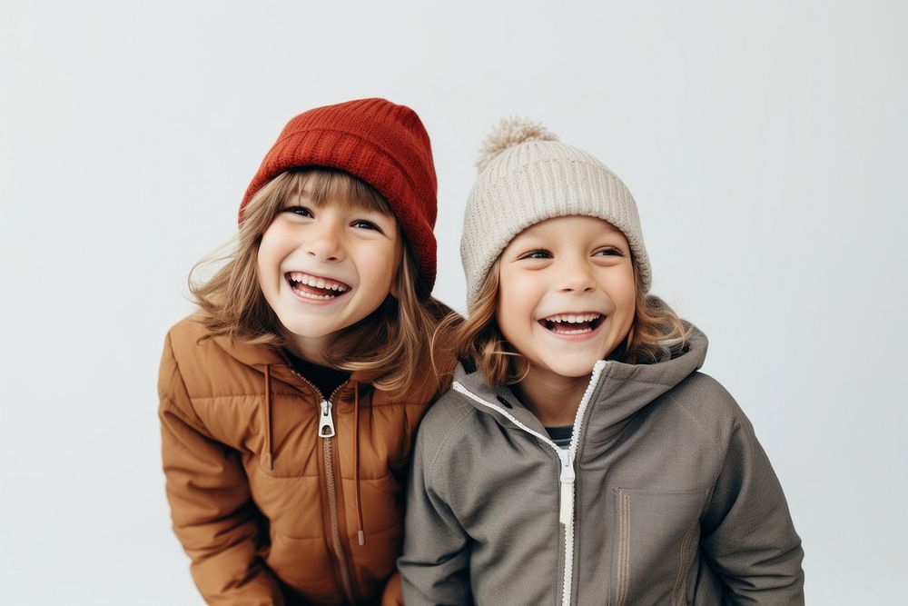 Kids playing smile laughing sweater. AI generated Image by rawpixel.