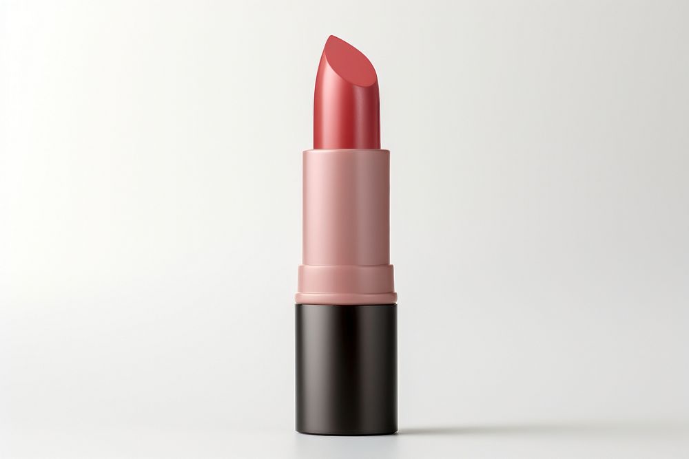 A minimal lipstick cosmetics white background eraser. 