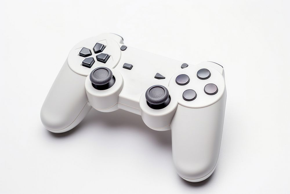 Gamepad joystick white electronics.