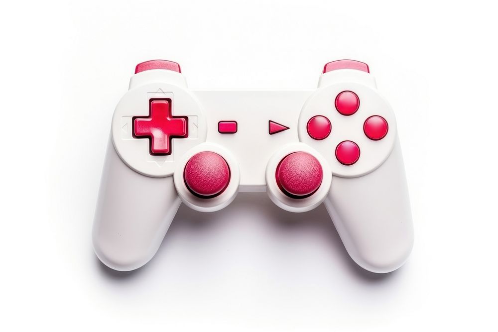 Gamepad joystick white electronics. AI generated Image by rawpixel.