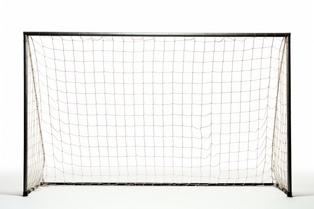 Net white background blackboard football. 