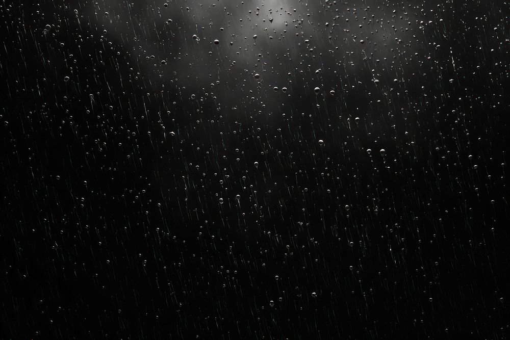 Rainfall effect overlay, black background, 