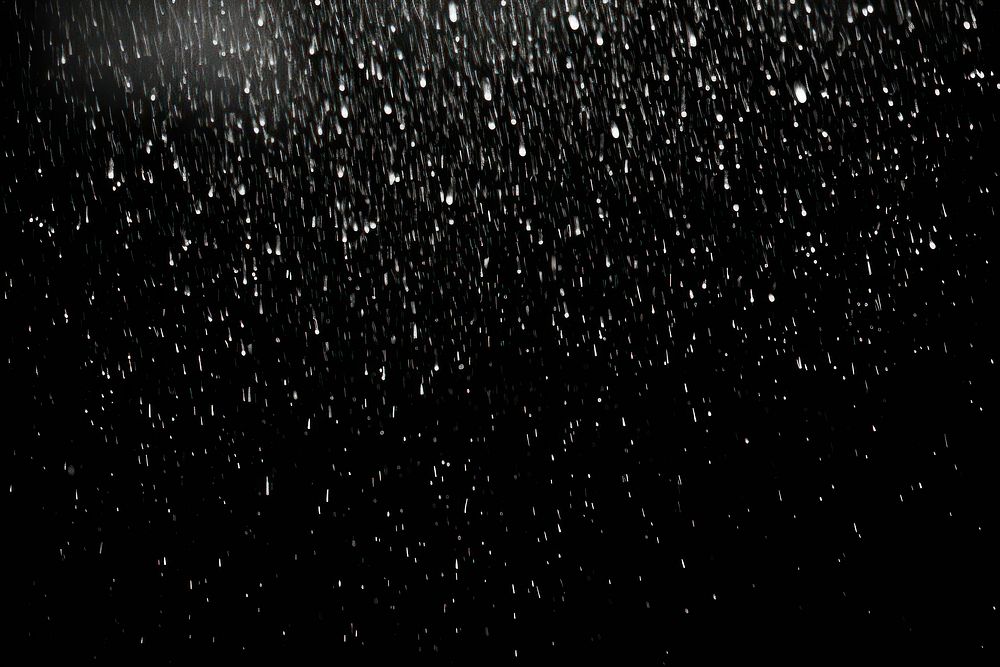 Rainfall effect overlay, black background, AI generated image by rawpixel