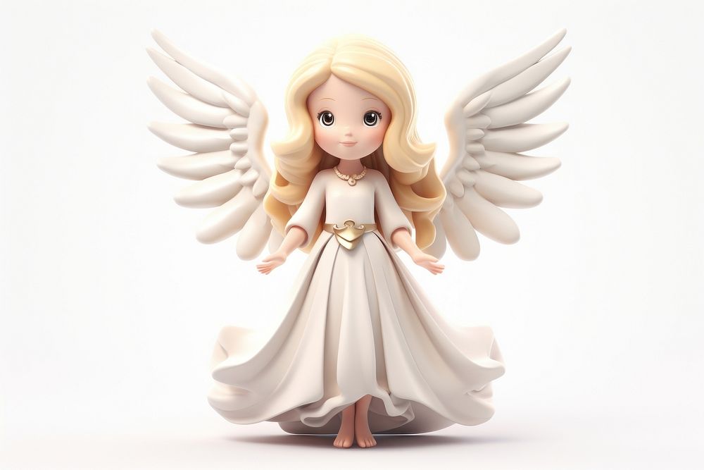Angel cartoon angel white. AI generated Image by rawpixel.