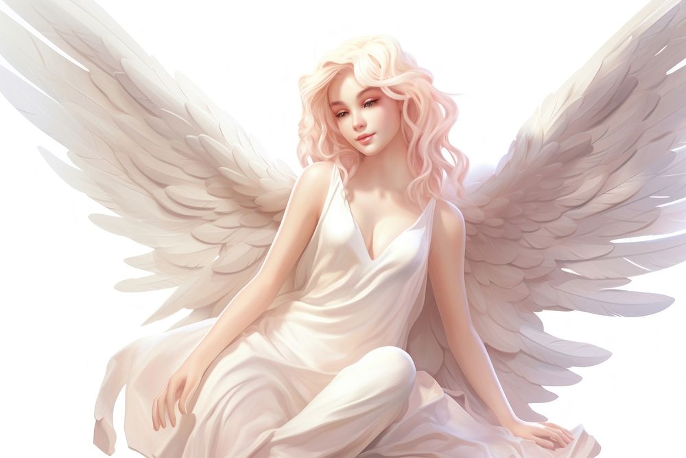 Angel angel cartoon adult. AI generated Image by rawpixel.