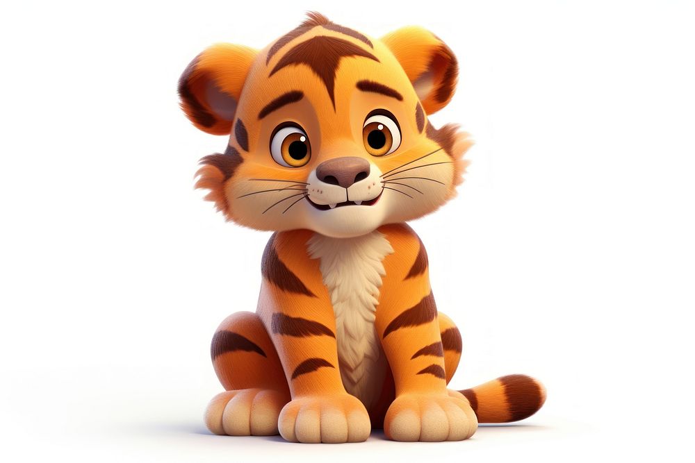 Tiger cartoon toy representation. AI generated Image by rawpixel.
