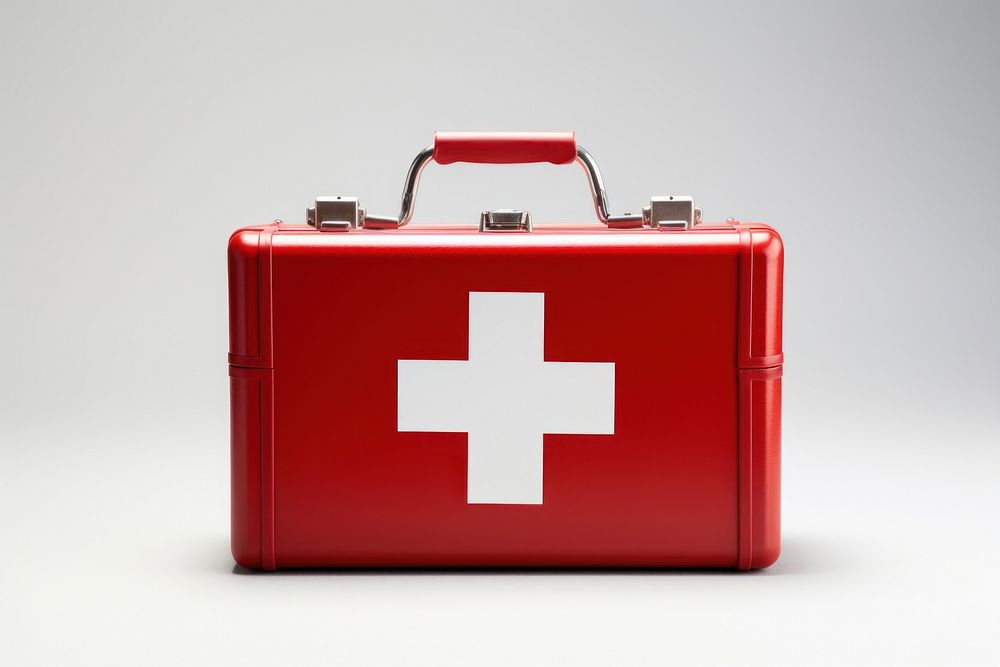 First aid box furniture suitcase medicine.