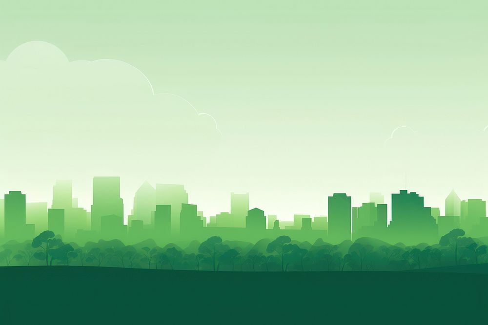 Green energy urban landscape architecture backgrounds cityscape. AI generated Image by rawpixel.