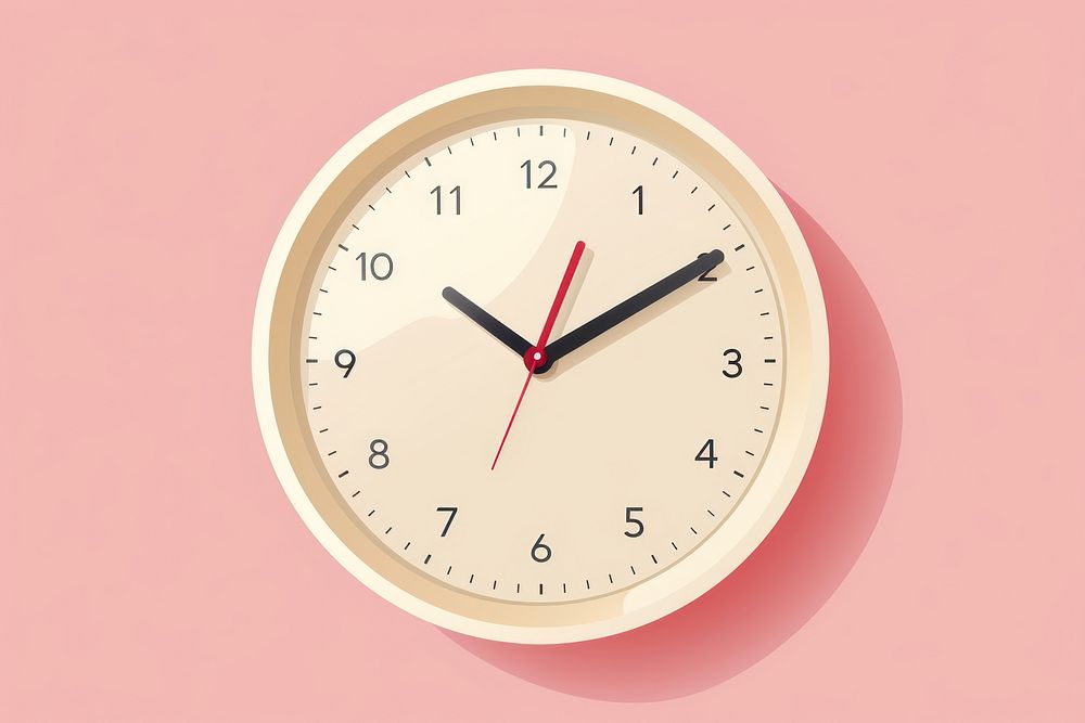 Clock digital pink furniture deadline. AI generated Image by rawpixel.