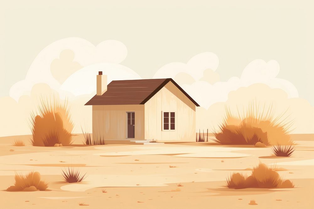 Cottage architecture building outdoors. AI generated Image by rawpixel.