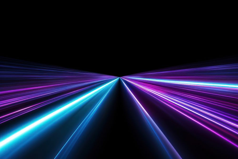 Purple and cyan light trail effect 