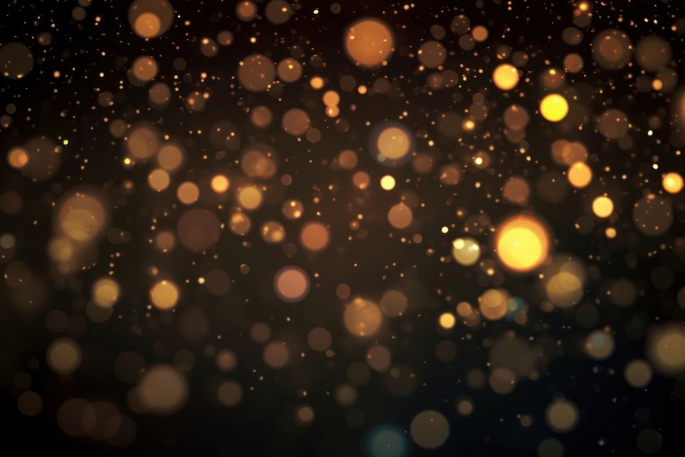 Bokeh glitter effect, black background, AI generated image by rawpixel