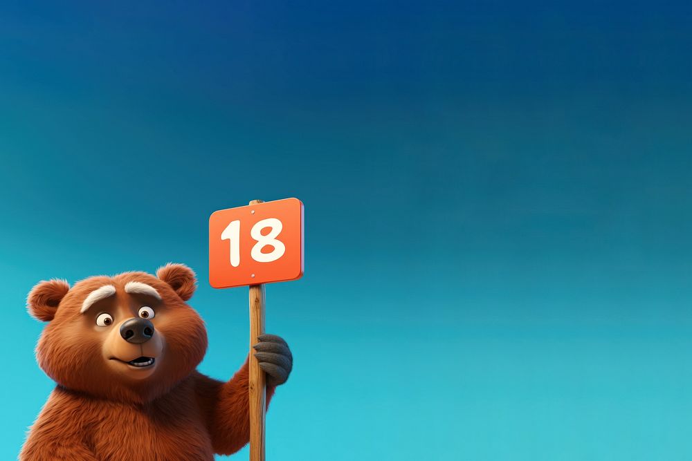 the bear text number