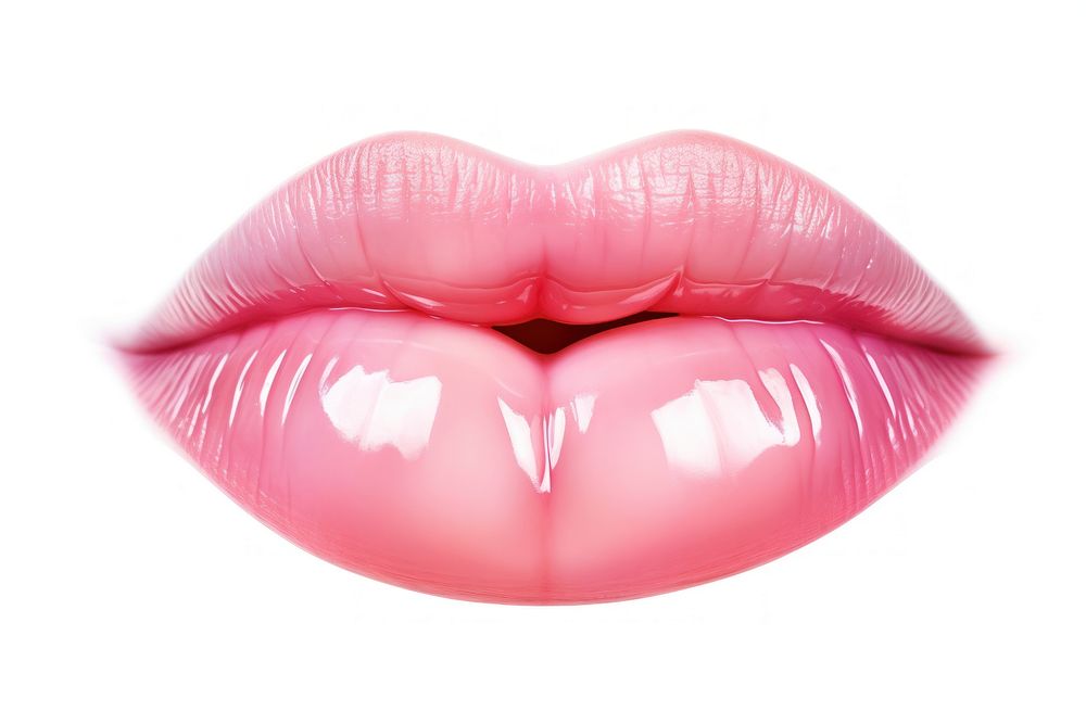 Beautiful mouth lipstick cosmetics pink. 