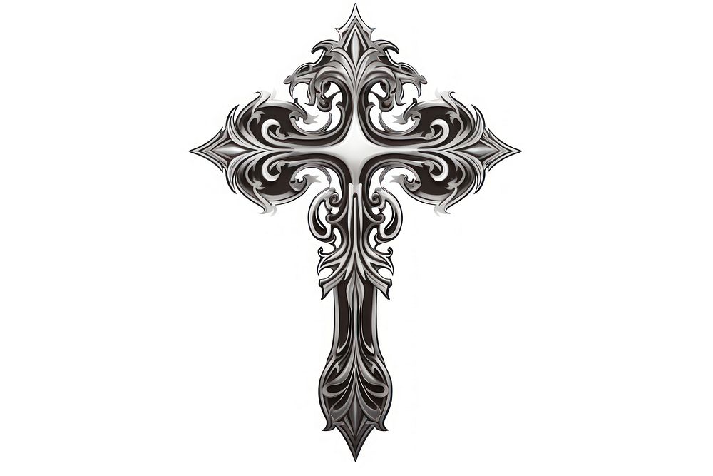 Cross crucifix symbol architecture. AI | Free Photo Illustration - rawpixel