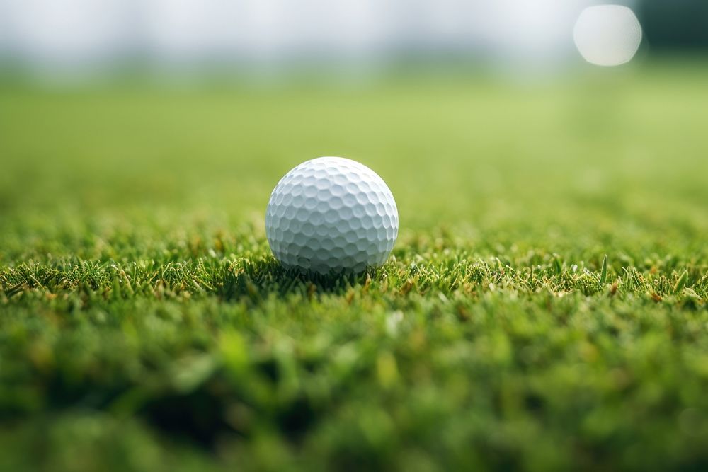 Golf ball sports field outdoors. AI generated Image by rawpixel.